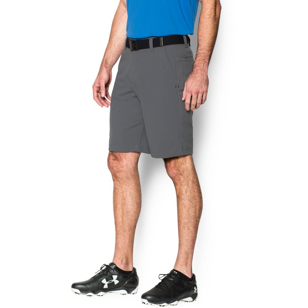 Under Armour Men's Graphite (040)/Graphite Match Play Shorts, Graphite/True Gray Heather, 38