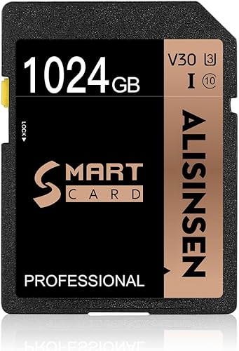 Tarjeta SD de 1 TB Tarjeta de memoria de alta velocidad Clase 10 para cámara de acción, tableta, vigilancia y dron de 1 TB