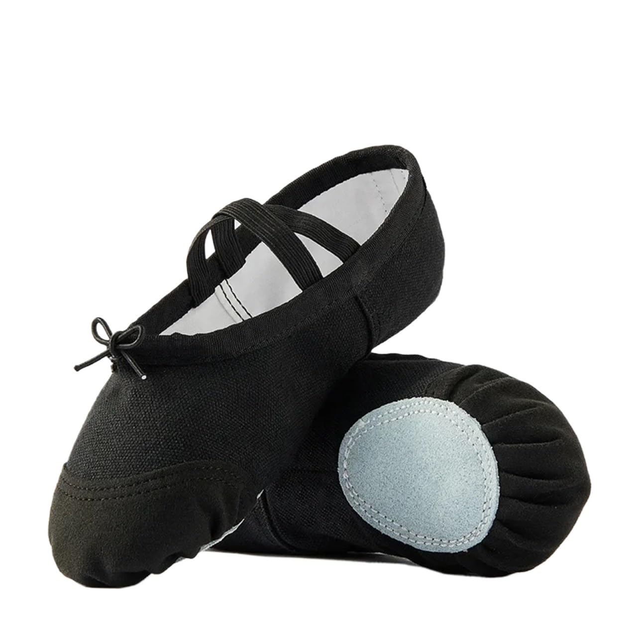 Zapatos de Baile Mujer Zapatos de Ballet con Cordones y Puntera Ajustable for niñas, for Interior y Suelas Blandas de Piel de Vaca.