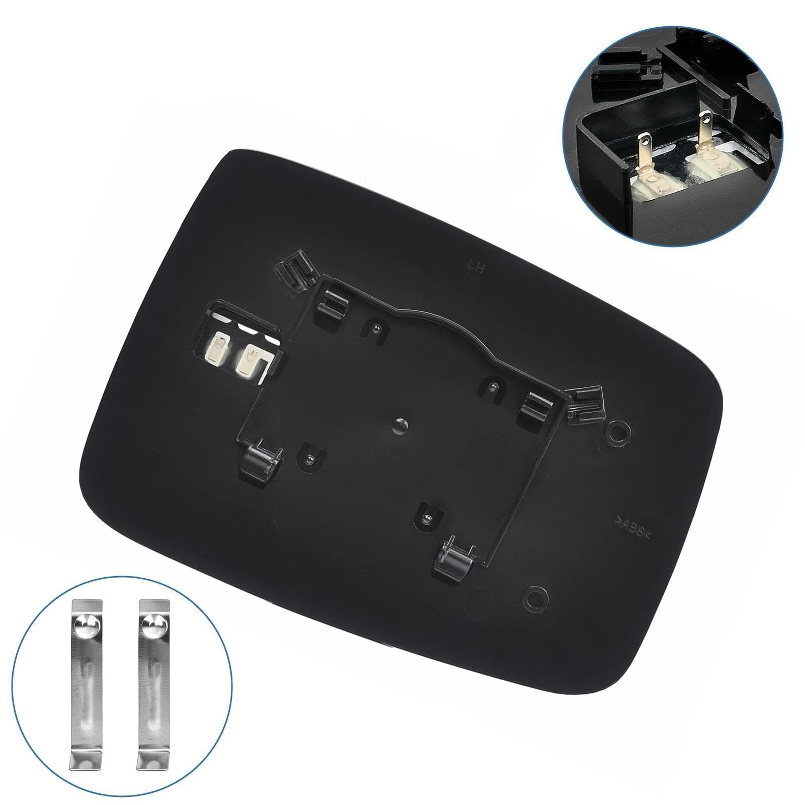 Rétroviseur Latéral Voiture Verre Pour Dodge Pour Ram 1500 2500 2009 – 2019 Plaque De Rétroviseur En Verre Pour Porte Gauche Et Droite Miroir Rétroviseur Verre (Color : Left