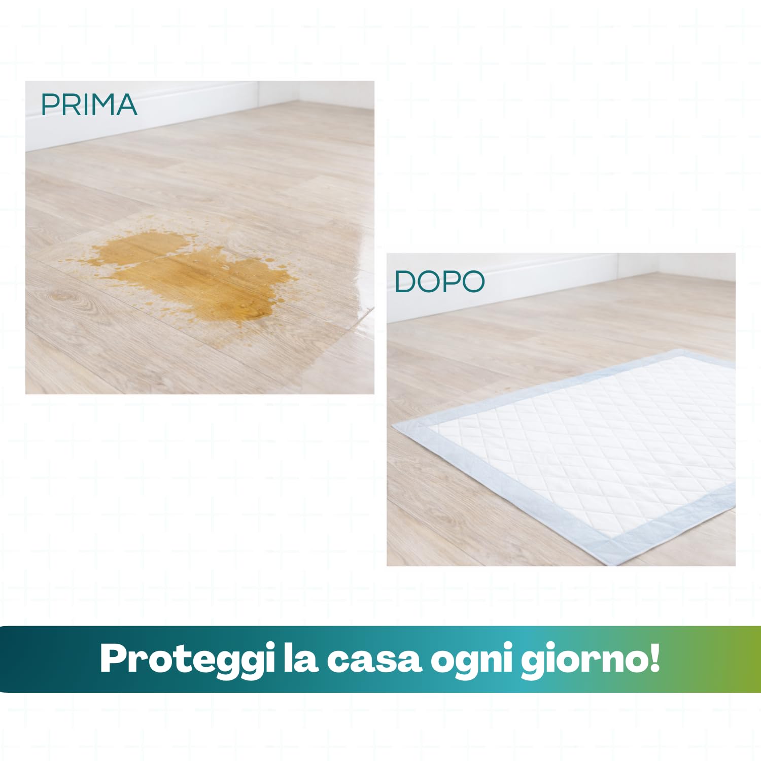 VIRSUS tappetini igienici per Cane 60x90 400 Pezzi traversine Cani Animali Domestici con Adesivo Anche per Gatti Anti Odore