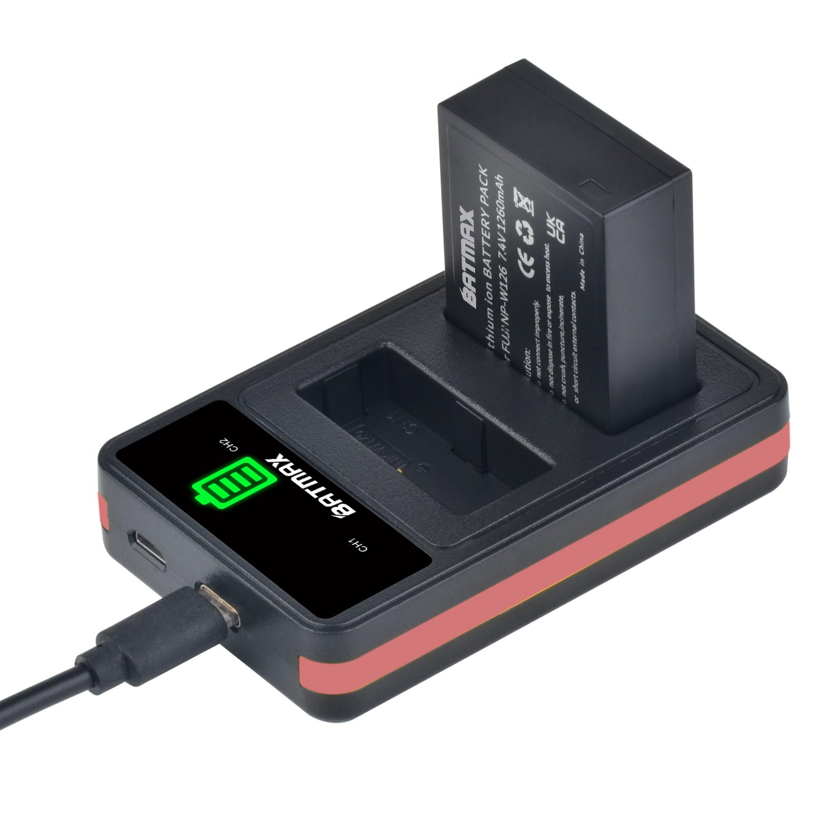 NP-W126 NP-W126S Akku Ladegerät, Hisewen Dual Ladegerät mit USB-C Anschluss für Fujifilm Fuji XT3, X100F, X100V, X-T100, X-T200, X-S10, X-A5, X-A10, X- E4, X-Pro2, X-Pro3, X-T3, X-T10, X-T20 Kamera NP-W126 NP-W126S Akku Ladegerät, Hisewen Dual Ladegerät mit USB-C Anschluss für Fujifilm Fuji XT3, X100F, X100V, X-T100, X-T200, X-S10, X-A5, X-A10, X- E4, X-Pro2, X-Pro3, X-T3, X-T10, X-T20 Kamera