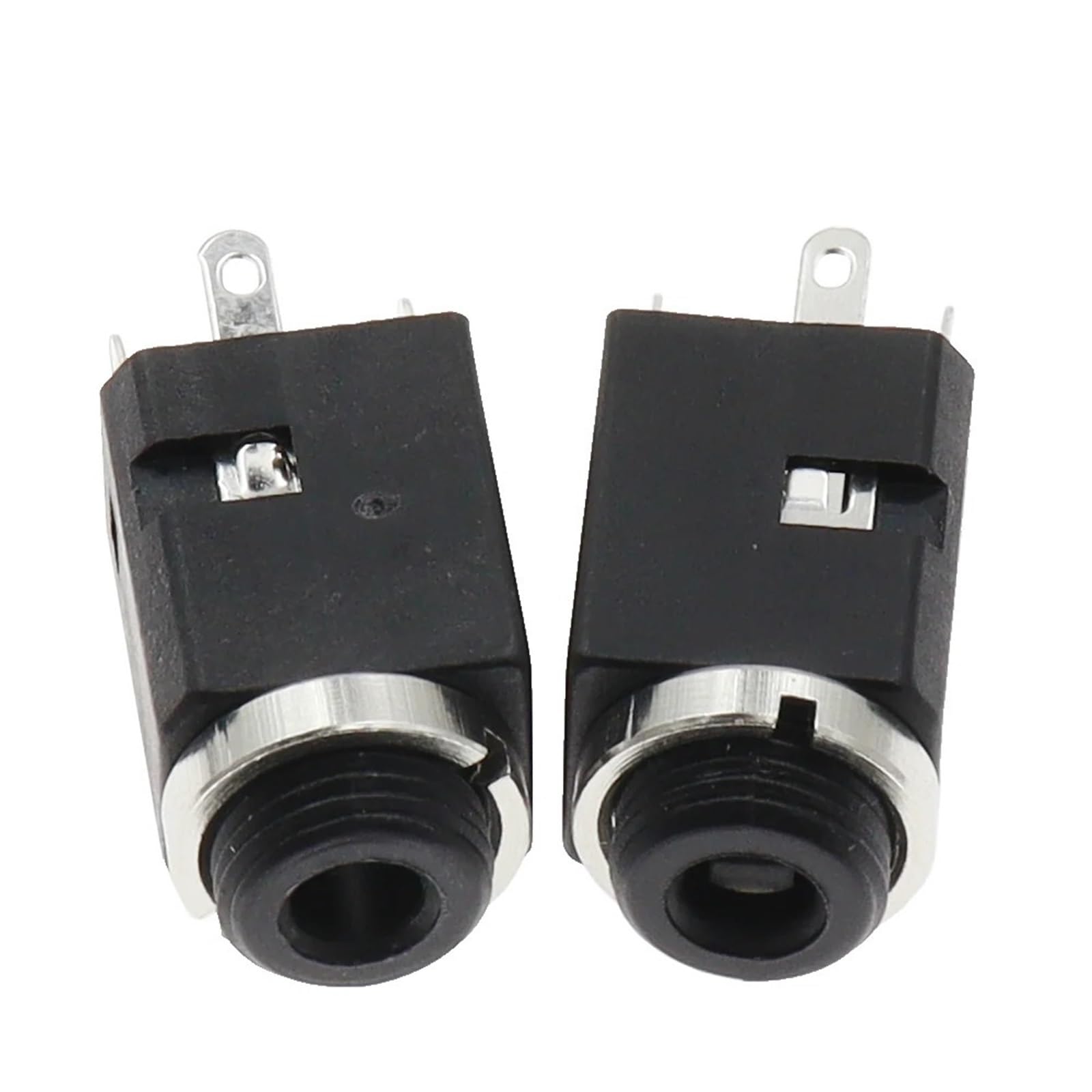 PJ-341 Lot de 5 connecteurs jack stéréo femelle 3,5 mm avec vis 3,5 mm 3 pôles
