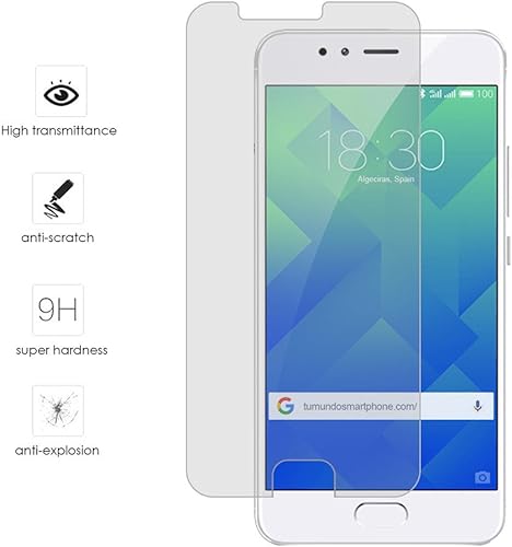 PROTETTORE PER DISPLAY VETRO TEMPERATO per vetro MEIZU M5s transparent