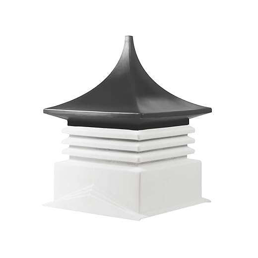EZ Vane Cupola - High Density Plastic Dark Gray Top, 25" x 35", Made in USA