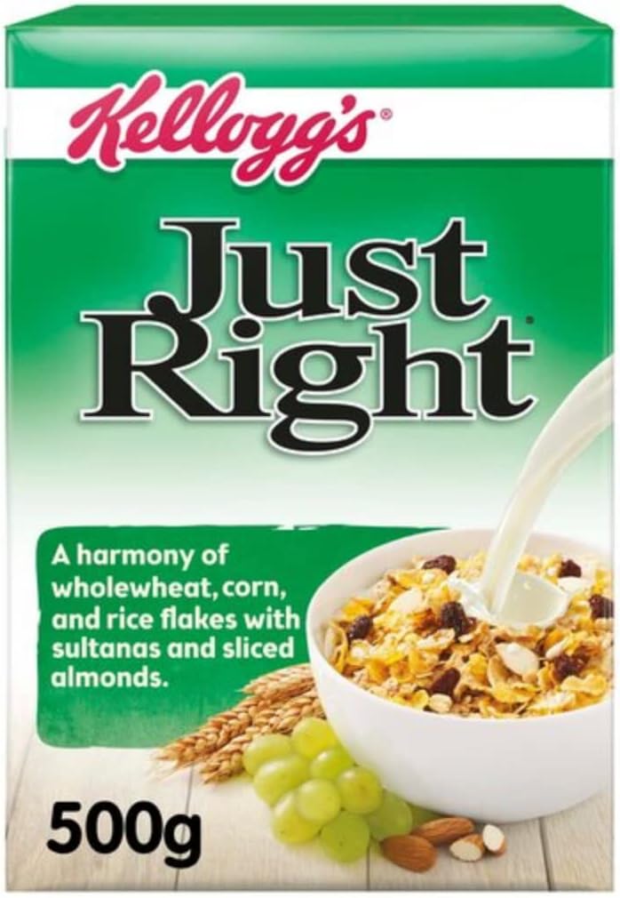 Kellogg's Just Right Cereal 500gr x 5 pack Amazon.co.uk Grocery
