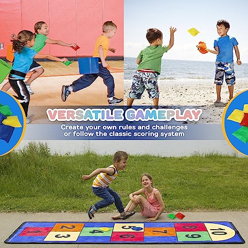 Image of TOY Life Bean Bags Toss Carnival Games, Cornhole, Outdoor Toys for Kids Ages 4-8, Backyard Game Sports & Outdoor Play, Outside Toys for Ages 5-7, Family Lawn Yard Games Birthday Party, Gift for Boys