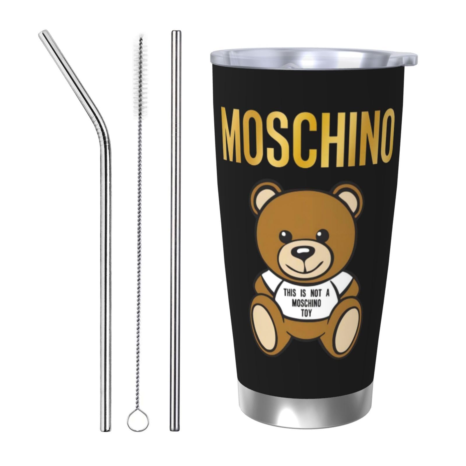 Amazon | 蓋付き 自動車カップ モスキーノ Moschino2 水筒 ウォーター