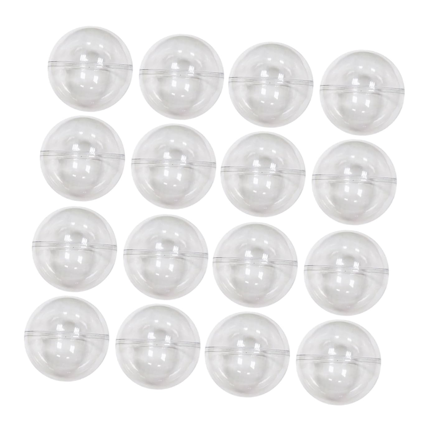 Cápsulas de plástico para máquinas expendedoras y bolas rellenables transparentes de 25 piezas