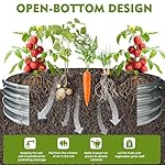 4FT Diameter Camp Fire Ring Pit, Large Round Galvanized Steel Fire Pit, Heavy Duty Steel Fire Pit Silver for Backyard, Camping, Bonfire (4x4x1FT) - Image 4