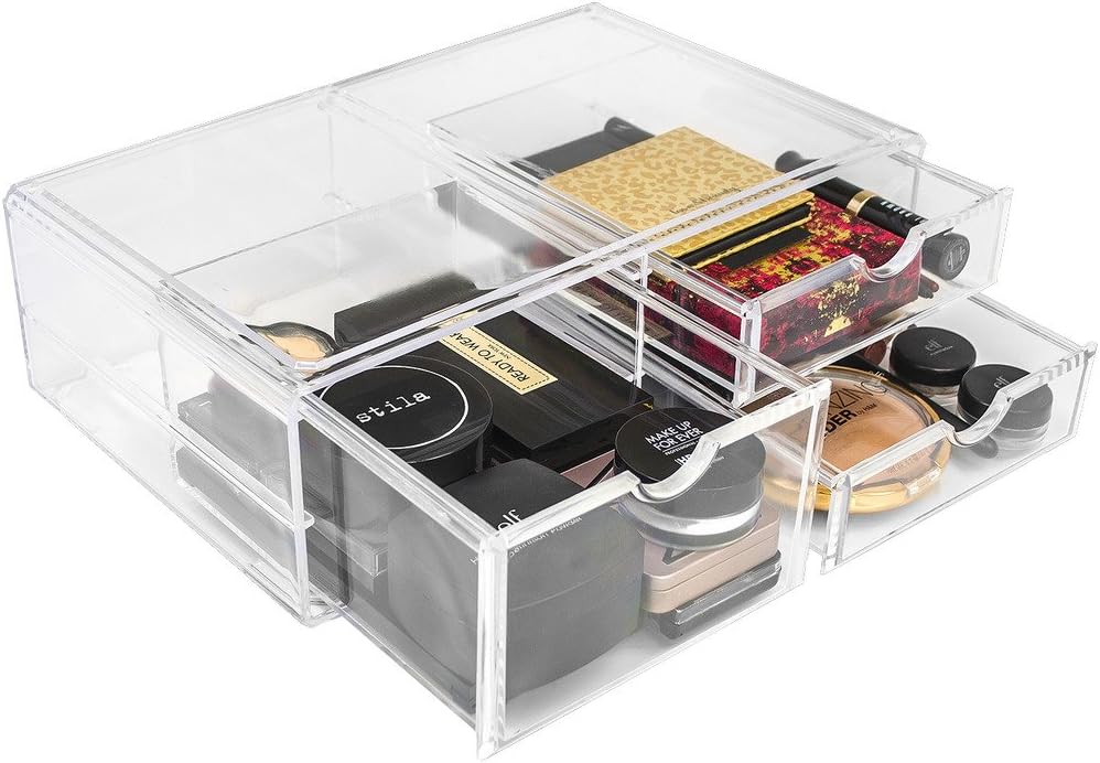Amazon.com: Sorbus Acrylic Cosmetics Makeup and Jewelry Storage Case X ...