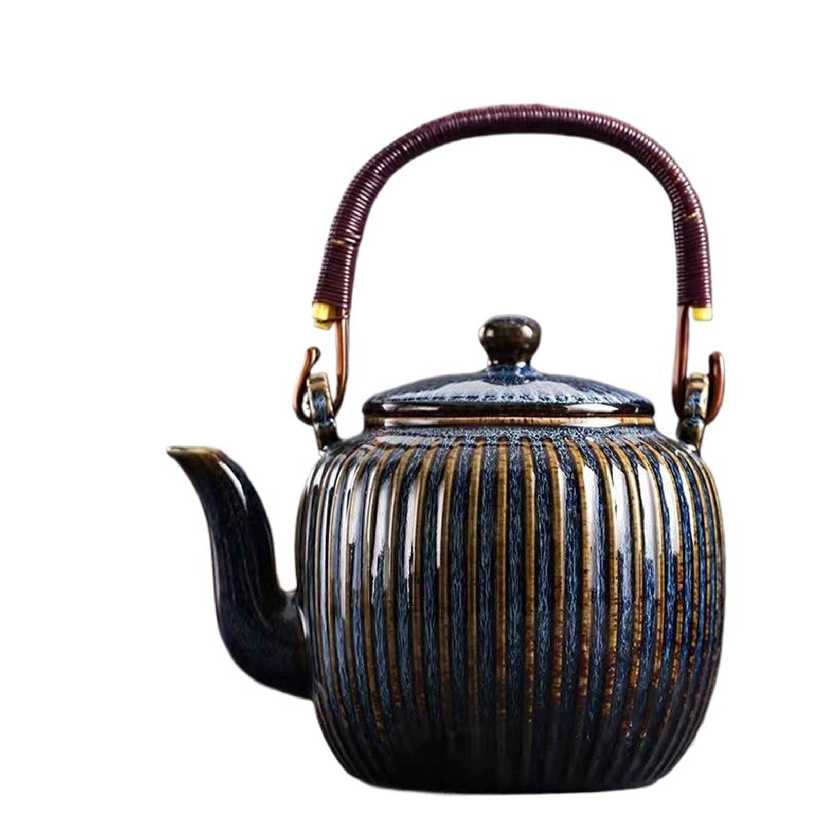 Théière en céramique avec filtre de 800ml au design traditionnel