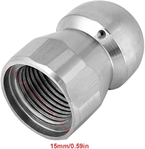 Miniatura 2 de Yosoo Health Gear - Boquilla de drenaje de 38 pulgadas, boquilla de chorro de agua, limpiador de línea de drenaje de alta presión, boquilla de