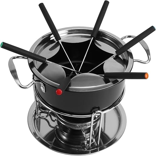 OKUMEYR 1 juego de olla de chocolate mantequilla Fondue queso fondue queso Fondue Chocolate Queso Melting Pot Queso Fondue Pot Queso Calentamiento