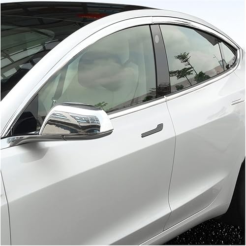 Miniatura 2 de 4 piezas deflectores de ventana lateral, protección contra la intemperie, protección solar contra la lluvia compatible con Tesla Model 3 2021,