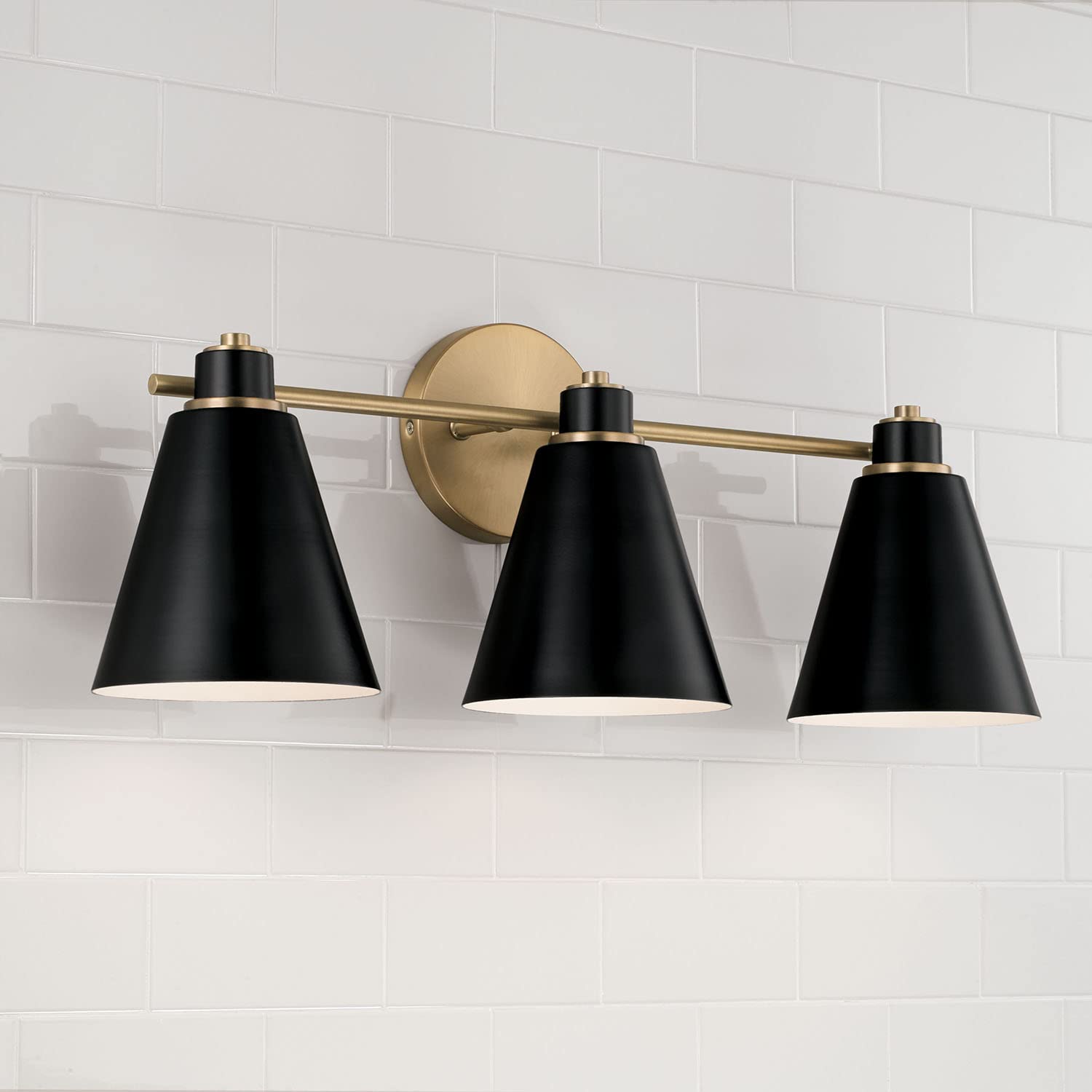 Capital Lighting 150131AB Bradley Modern Metal Cone Vanity