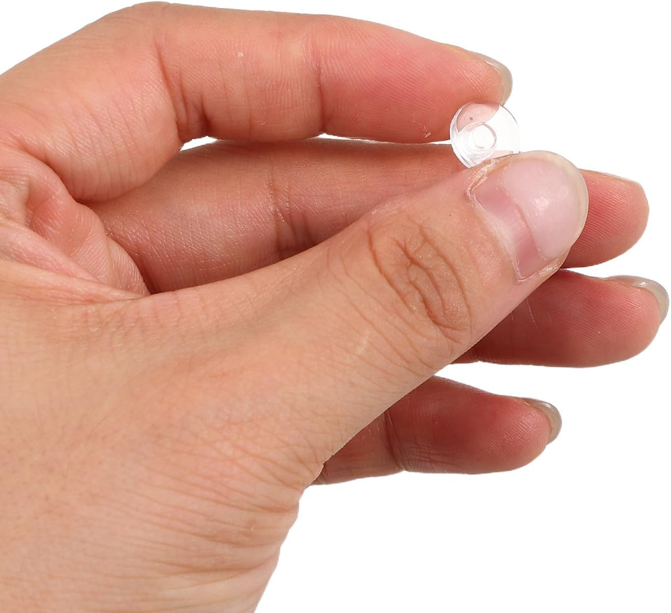 50pcs round Silicone Nose Pads for Rimless Eyewear Frames Soft Push-in Nose Pieces with Elevated Design to Prevent Red Marks and Enhance Grip