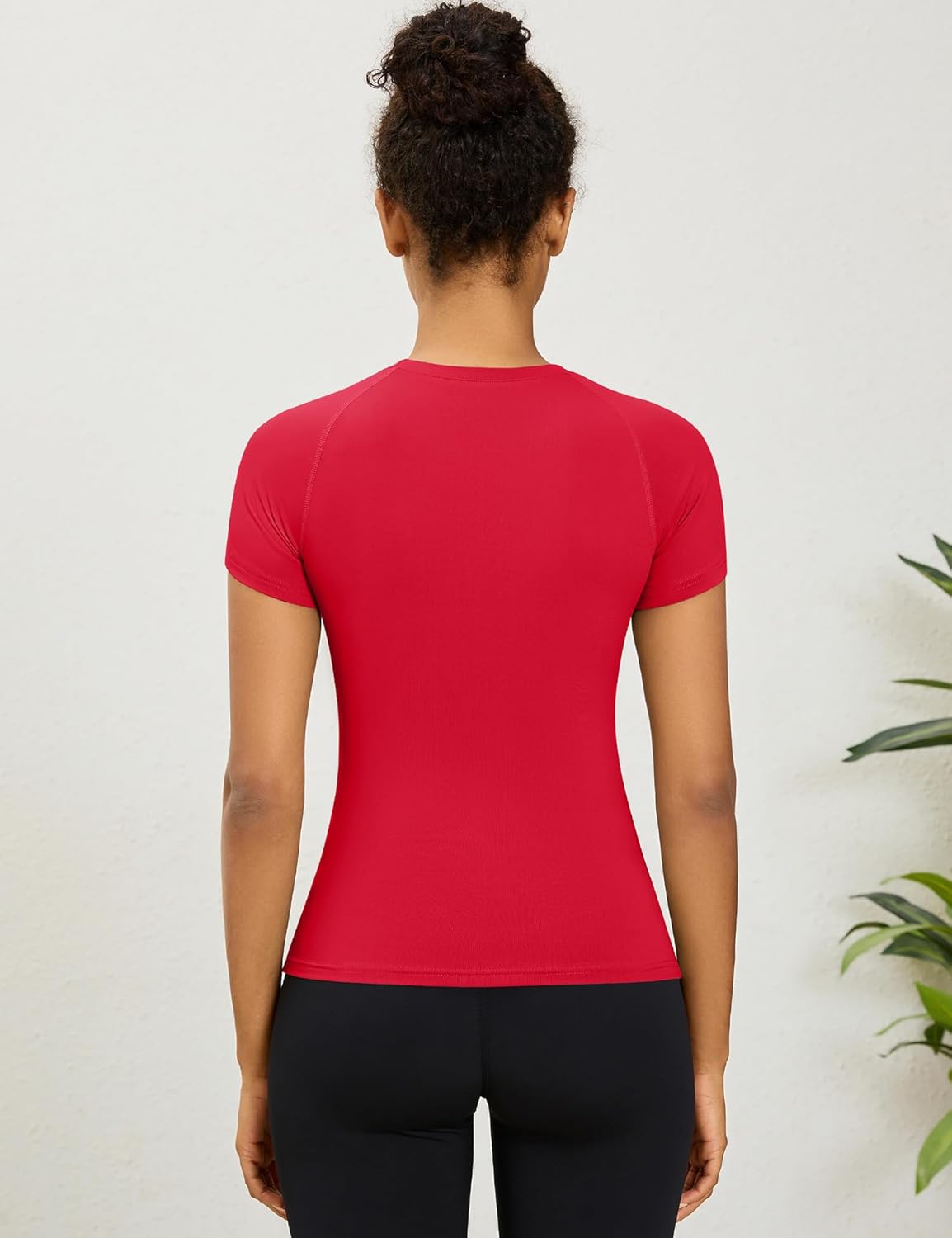 LOMON Womens Workout Tops Short Sleeve Raglan Athletic Shirts Yoga Gym Crewneck Quick Dry Tshirts - Image 4