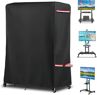 Weatherproof 60-65Inch Outdoor TV Stand Cover for Rolling/Mobile Stand