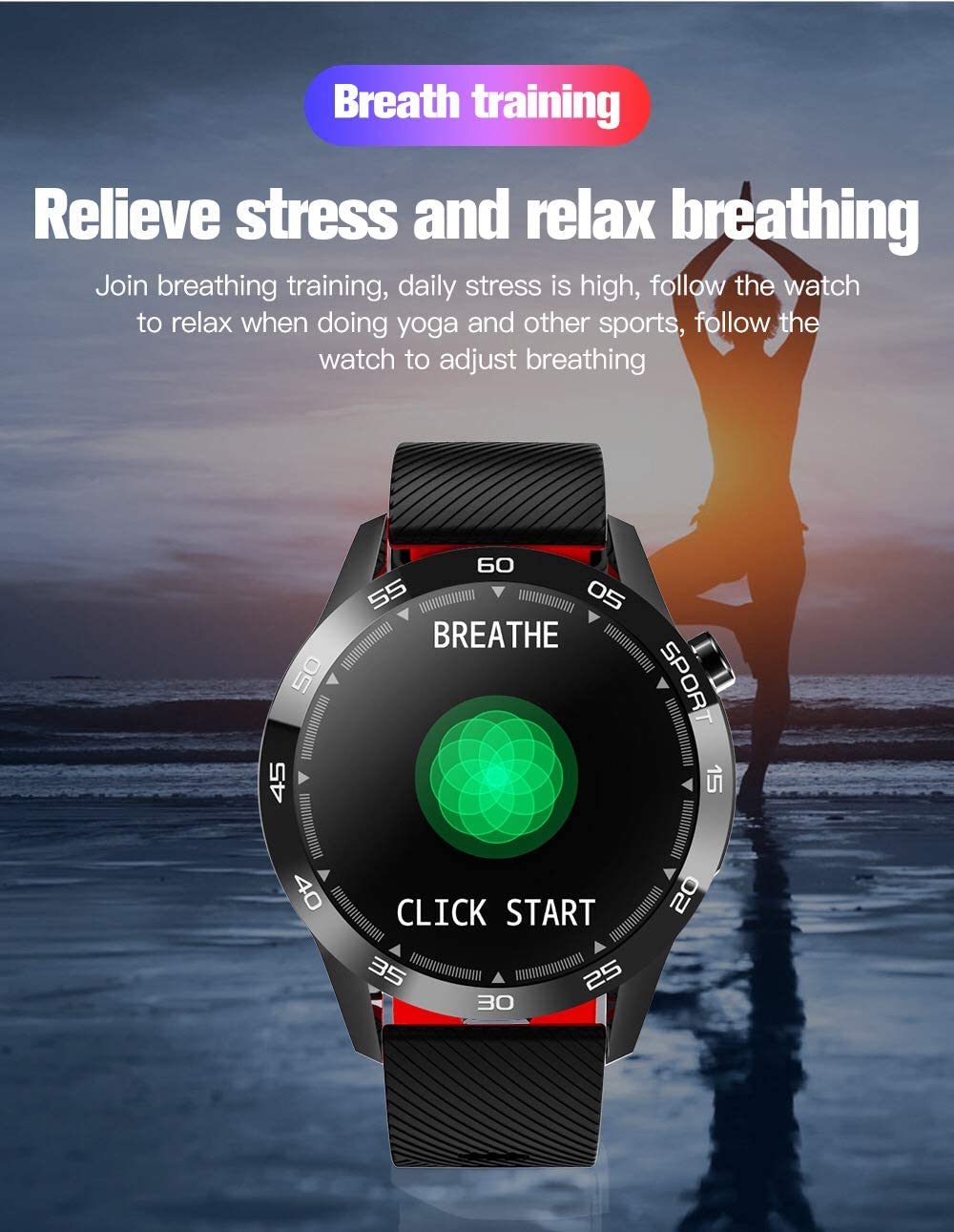 Smart Watch Fitness Trackers, wodoodporny sportowy smartwatch, krokomierz, zegarki, monitorowanie snu, tętna (zielony)
