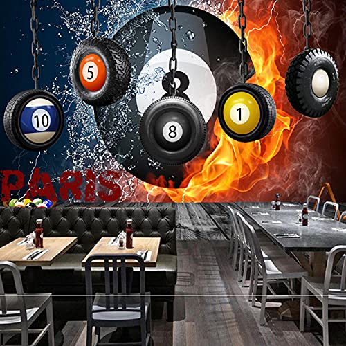 3D retrò nostalgico palestra sala da biliardo