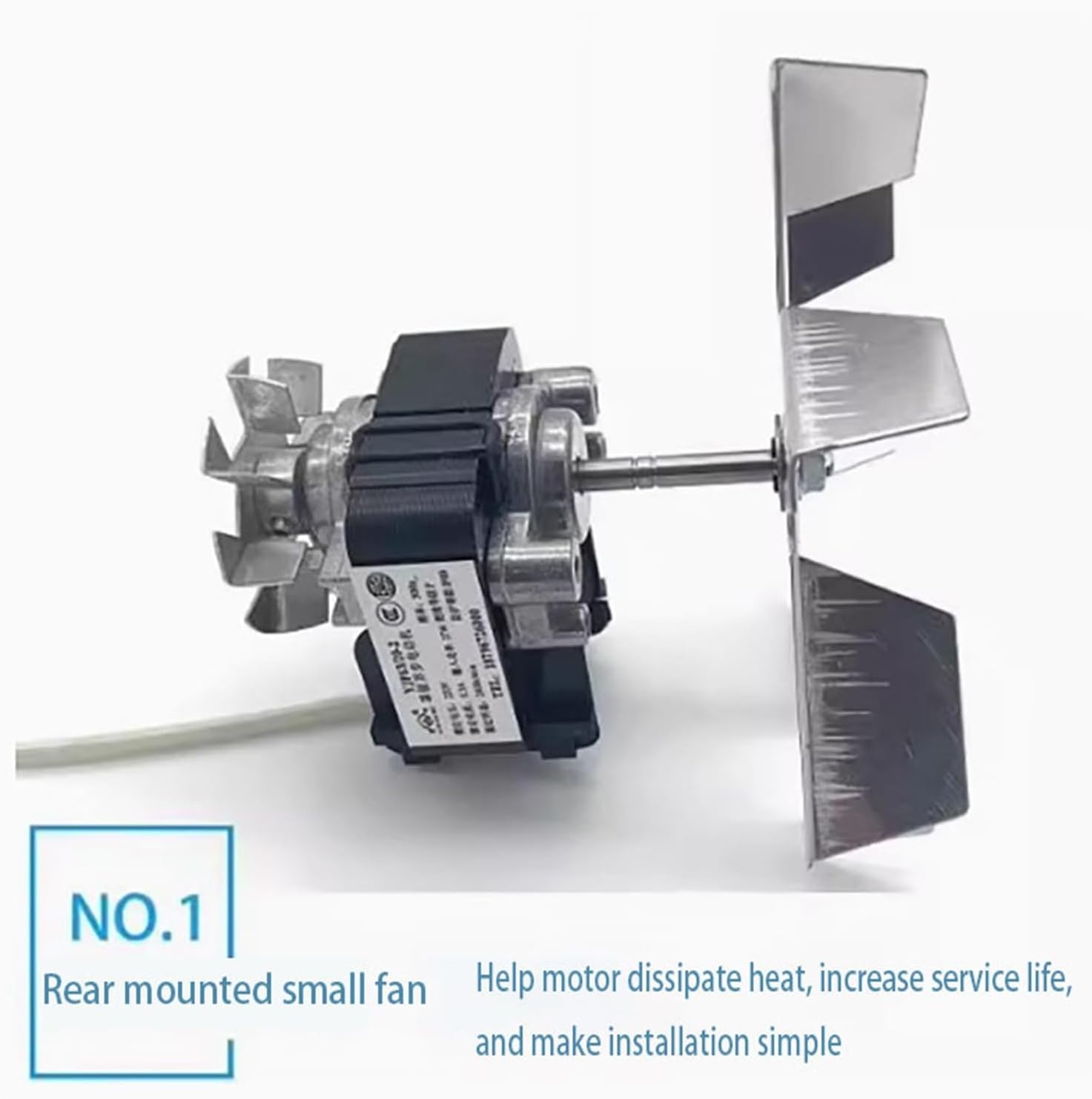 Circulating Single And Double Blade Fans, Commercial Ovens, Ovens, Cleaning Cabinets, Motors, 220V Accessories, Universal(Double blade fan)