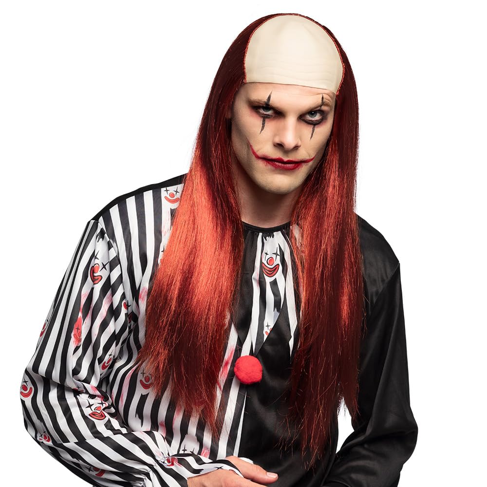Boland 85612 Killer Clown Wig Made of Synthetic Hair, Accessories for Halloween, Fancy Dress Costumes, Carnival, Theme Party