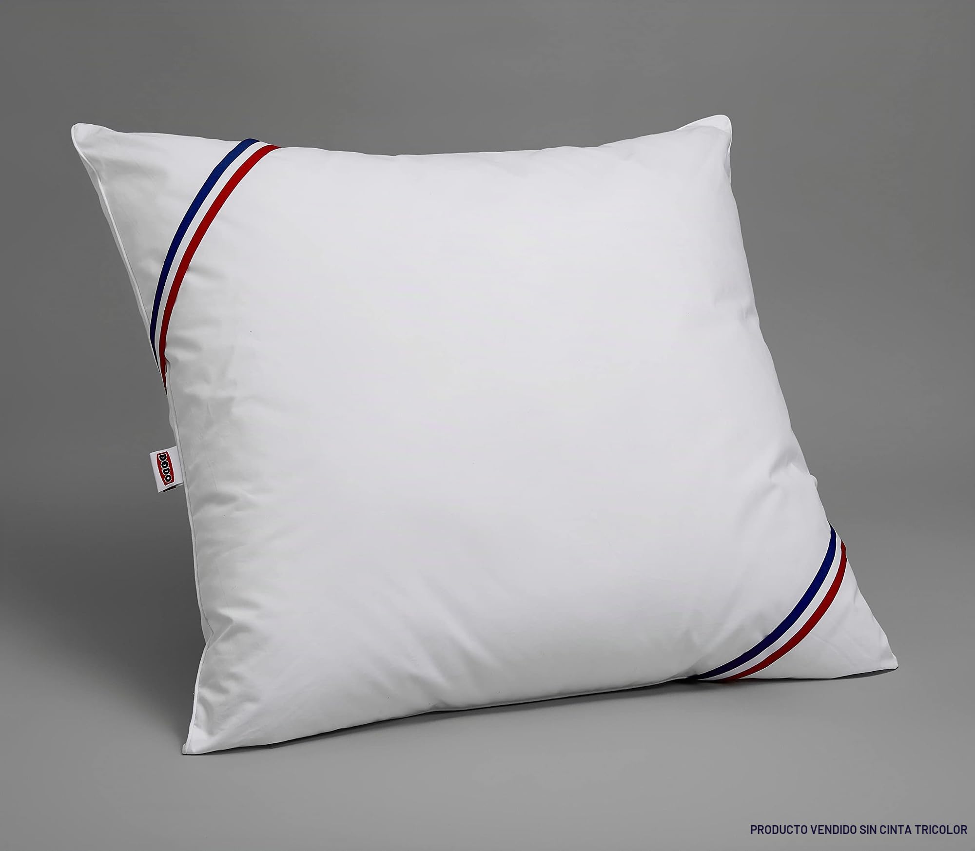 Dodo | Juego de 2 Almohadas Naturales de 60 x 60 cm | Comodidad Firme | 2 Almohadas Meribel 100% Plumas, Suave y termorregulante, Fabricado en Francia, Lavable a máquina a 40 °C