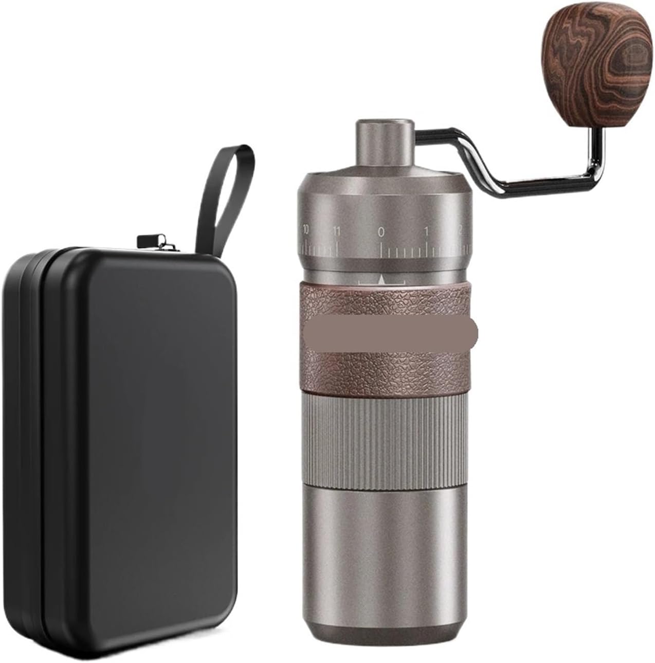 Compatible For Manual Coffee Grinder Aluminum Conical Burr Capacity 22g Hand With 11 Levels Adjustable Pour Over