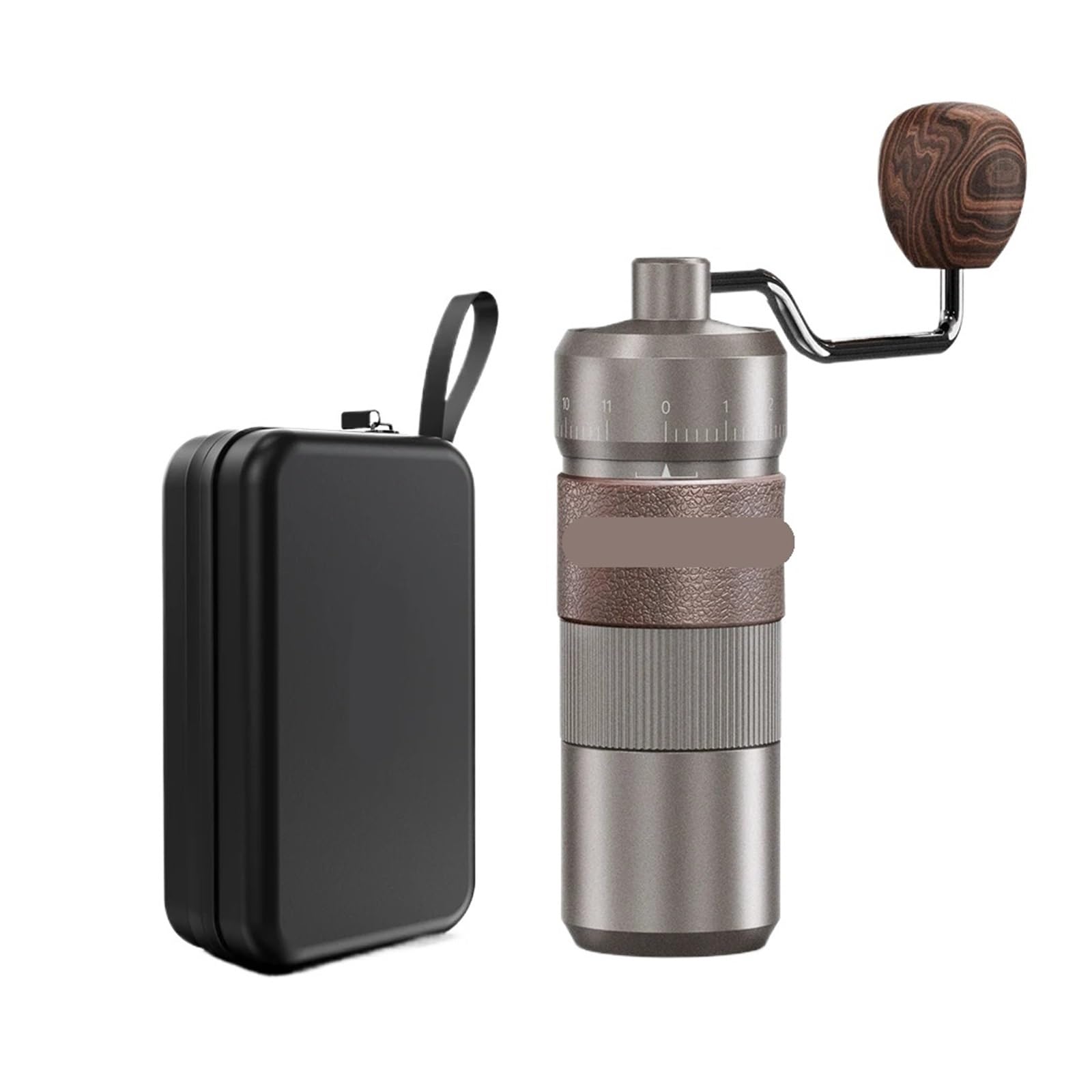 Compatibile con macinacaffè manuale Macina conica in alluminio capacità 22 g Mano 11 livelli di versamento regolabili