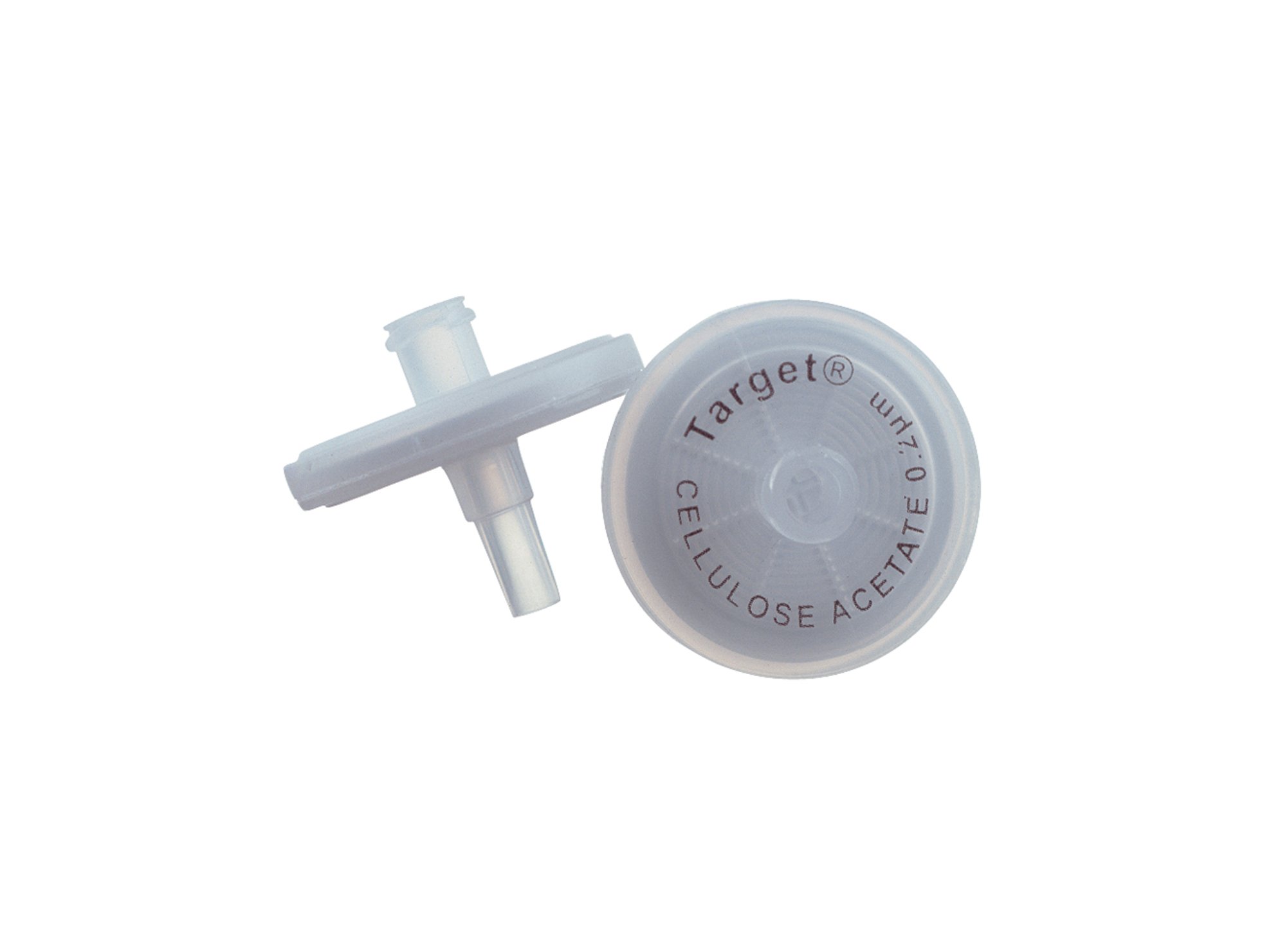 National Scientific Regenerated Cellulose Target Syringe Filter, Prefilter, 0.20µm Pore Size, 30mm Outside Diameter (Pack of 100)