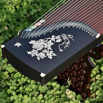 JITEM Guzheng, Traditional Chinese 21-String Instrument, Handmade Solid Wood Performance-Grade Guzheng, Suitable for Beginners and ProfessionalsColor19, Size