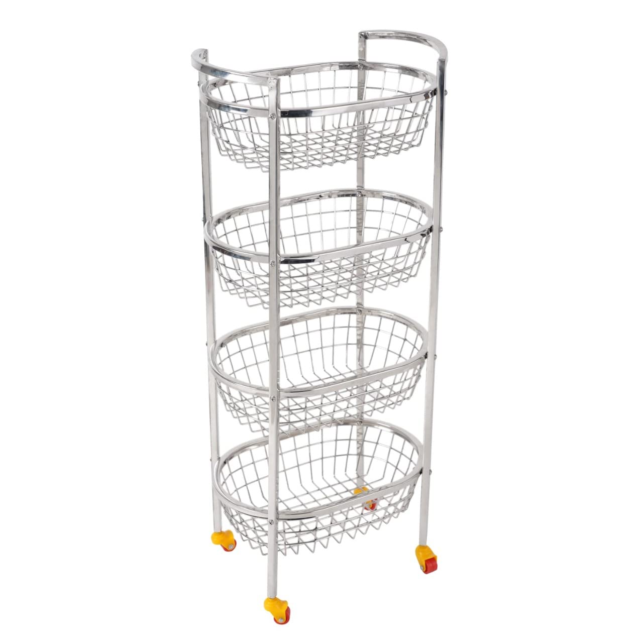 DHSVS Vegetable Stand Stainless Steel 4 Layer, Vegetable Basket for