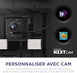 NZXT Kraken Plus 360 – Refroidisseur liquide AIO pour CPU – Radiateur 360mm – 3 x Ventilateurs F120P – Écran LCD carré personnalisable de 1,54" – AMD® AM5, AM4 – Intel® LGA 1851/1700, 1200/115X – Noir - 5