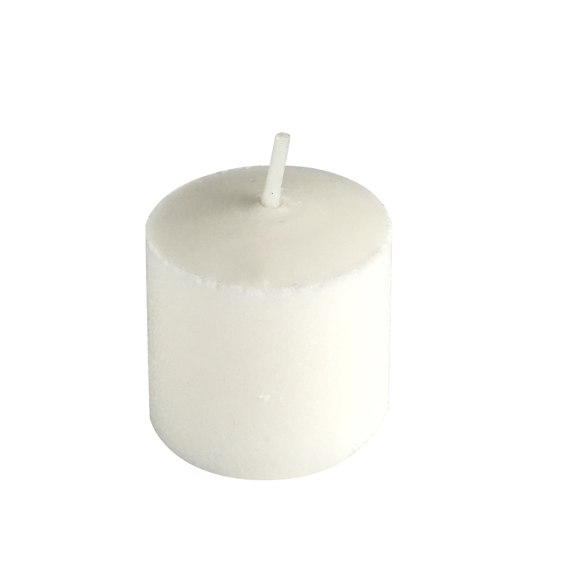 24pk Mini Pressed Votive Candles (White)