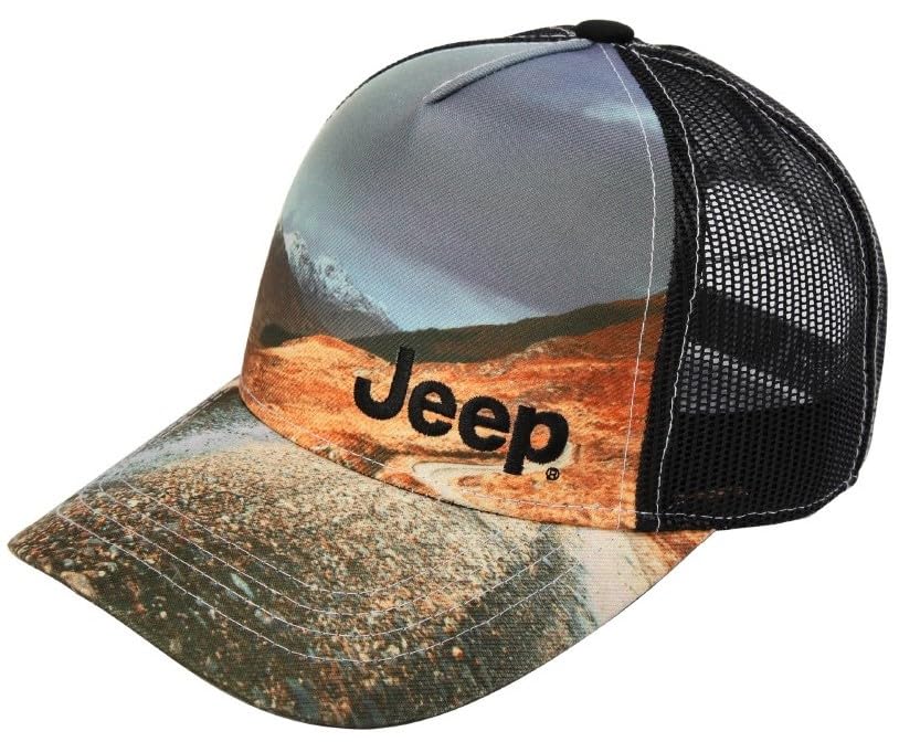 Chapeau de montagne noir Jeep idéal pour randonnée et bivouac en plein air