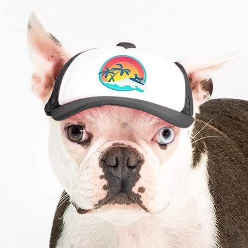 Sunset Collection, PupLid Trucker Hats for Dogs (XS) Premium Stylish