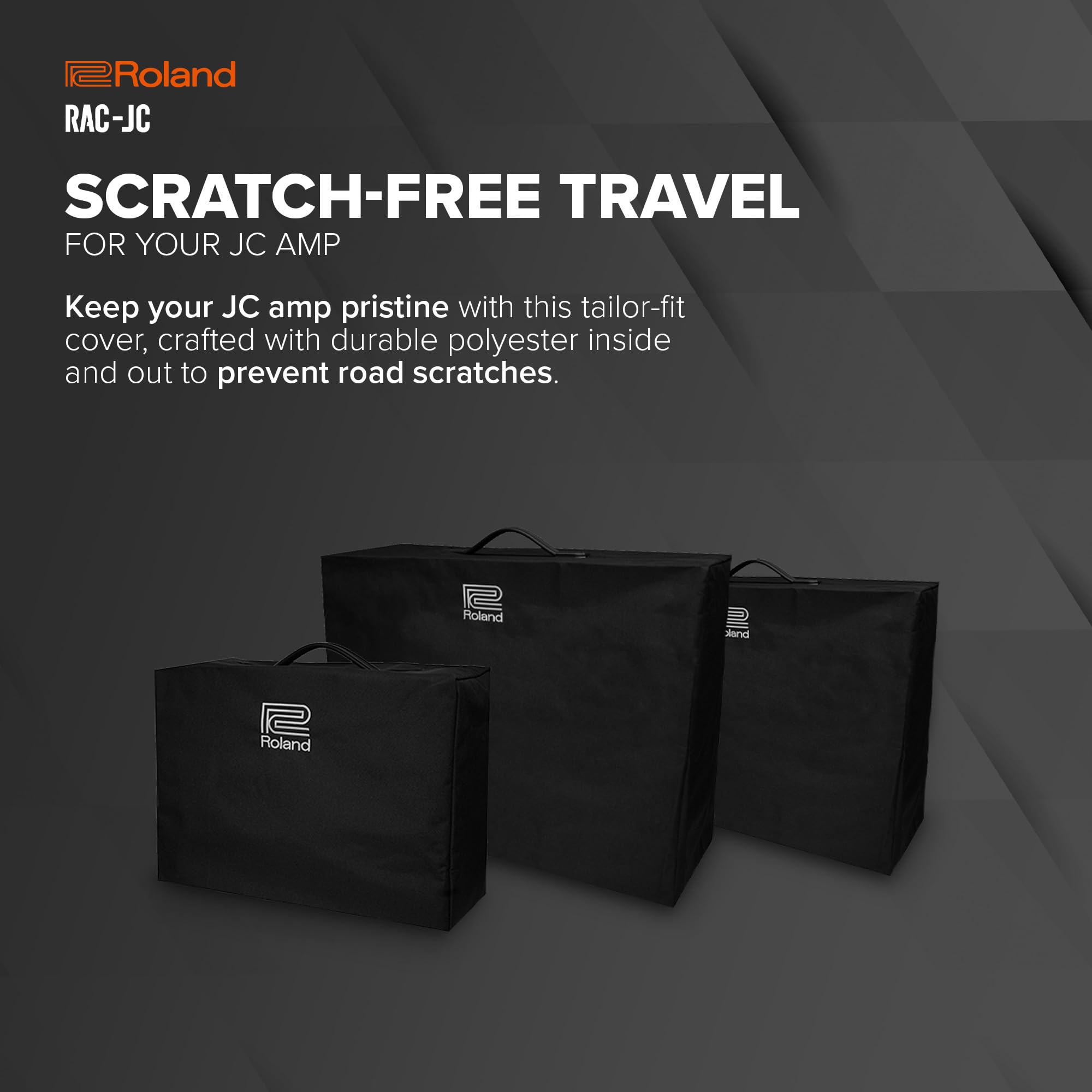 Roland RAC-JC22 JC-22 Jazz Chorus Amp Cover, Interior/Exterior: Polyester, Black