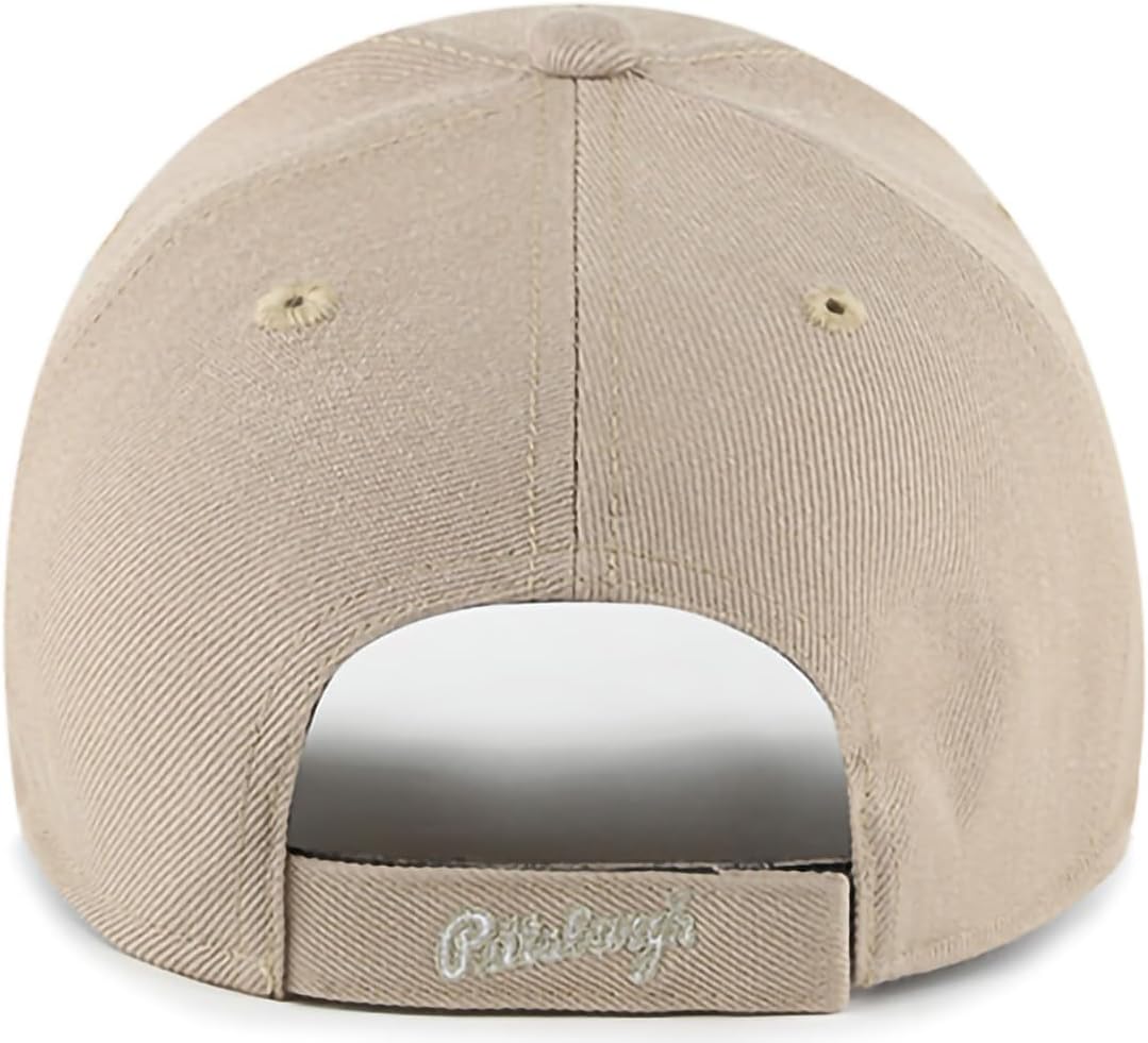 47 MLB Khaki White Primary Logo MVP Adjustable Hat, Adult One Size Fits All