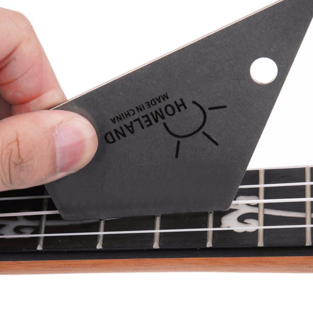 RuiJOTWAT Guitar Tool Kit, Guitar Fret Crowning File, Double Guitar Bass Fret Wire Hammer, Stainless Steel Fret Rocker - Image 4