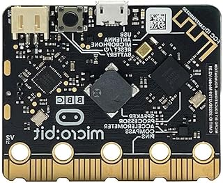 Qilmal BBC V2.2 Development Board Upgraded Processor Capacitive Touch-Sensor With Speaker Microphone BLE5.0 LED BBC V2.2 Development Board With Nordic- NRF52833 Processor USB/Battery