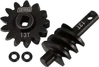 Overdrive Gears Differential Axle Steel Gears 13T Steel Worm Gears Upgrade Parts for AX24 SCX24 C10 JLU Gladiator Bronco Deadbolt Axial 1/24 RC Crawler Car