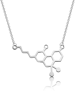 THC Molecule Necklace CBD Molecule Necklace Pot Lovers Gift Cannabis Molecule Gift 420 Science Gift Chemistry Gift
