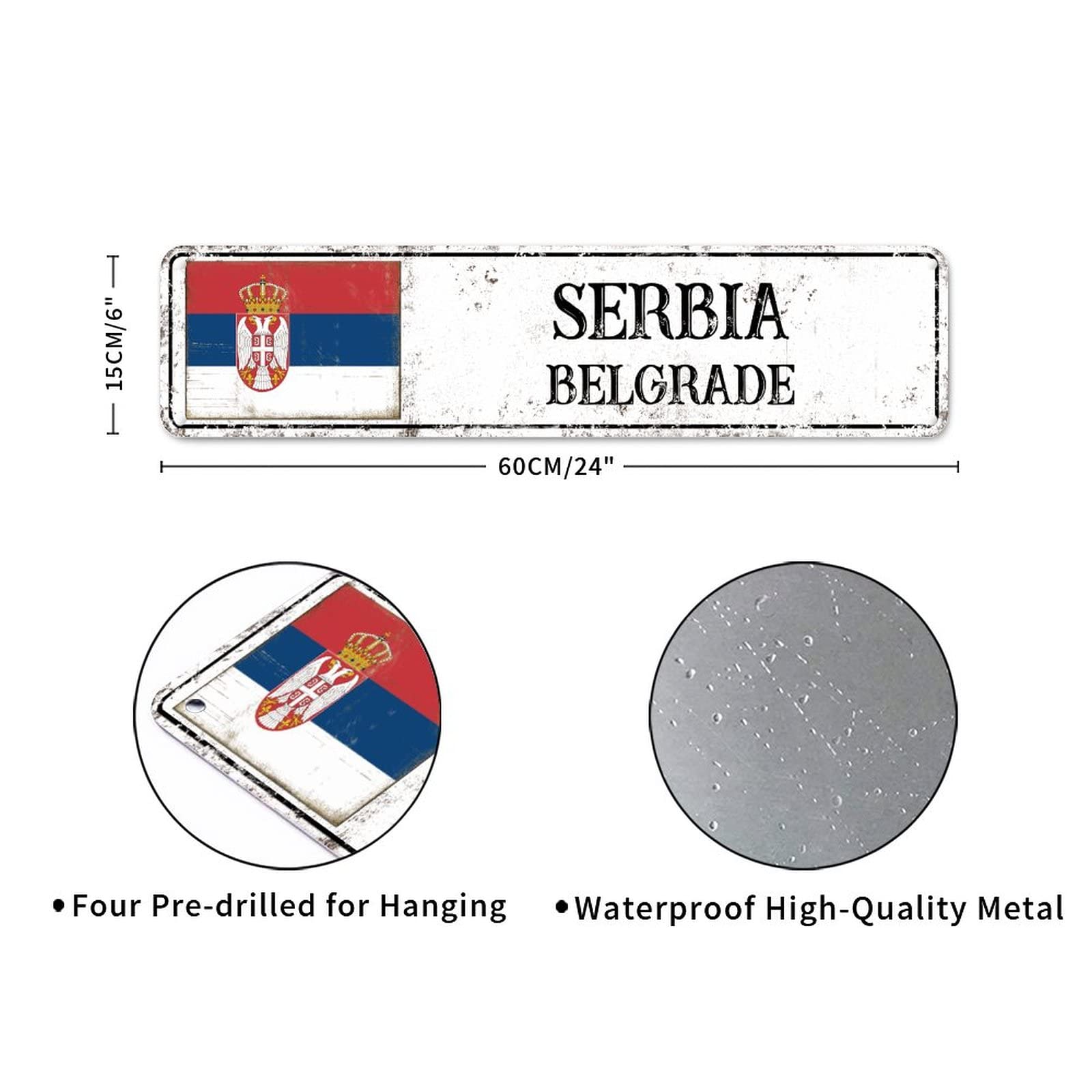 Serbia Street Sign Serbia Flag Signs Belgrade Capital Country