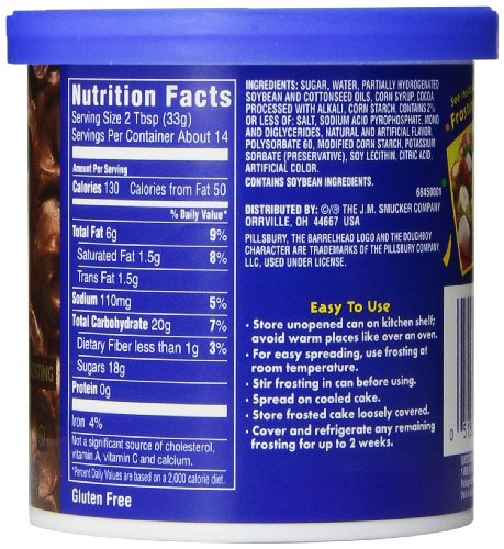Pillsbury Creamy Supreme Cake And Cupcake Frosting, Chocolate Fudge, 16 Ounce, Pack Of 8 #TOP2