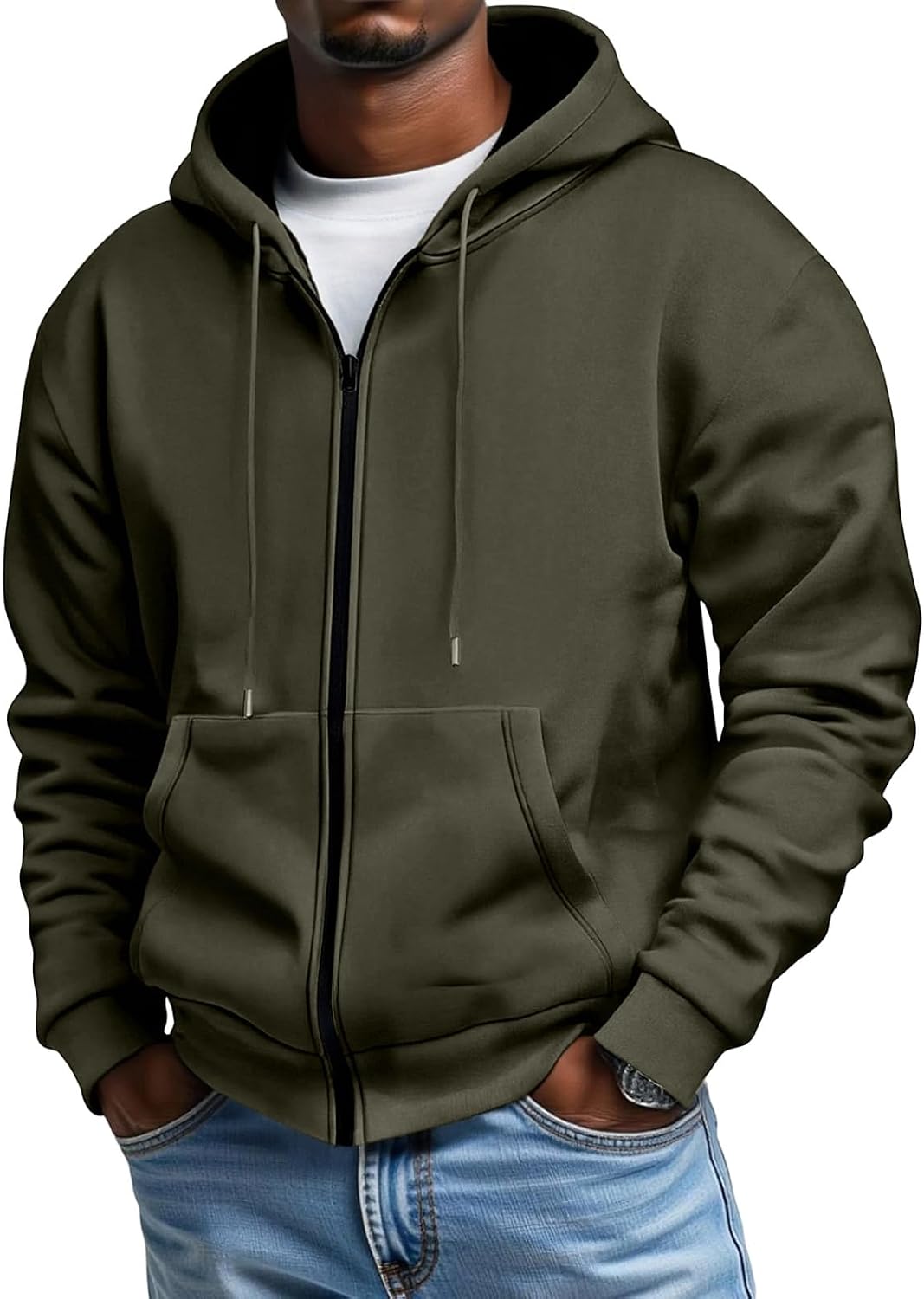 Winter Jacket Men 2025 Big and Tall Lightweight Coats Warm Thermal Sweatshirt Mens Fashion Cloth