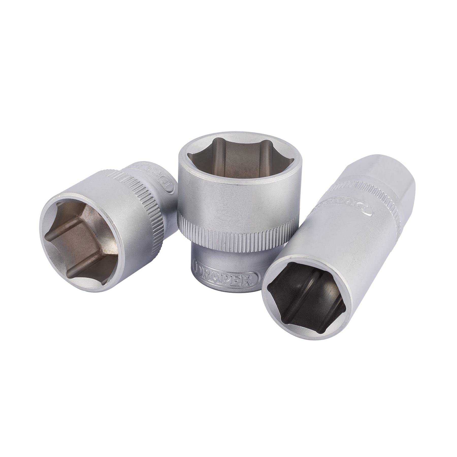 Draper 16363 - Set di chiavi a bussola MM/AF da 1/2", utensile manuale reversibile micrometro, cricchetto con impugnatura morbida, 17 bussole metriche, strumenti meccanici, auto, 7 prese imperiali, 3
