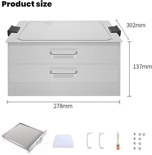 Miniatura 7 de FERRISA Máquina de rollos de fideos de arroz cantonés, vaporizador de doble capa, vaporizador de rollo de fideos hecho con acero inoxidable 430,