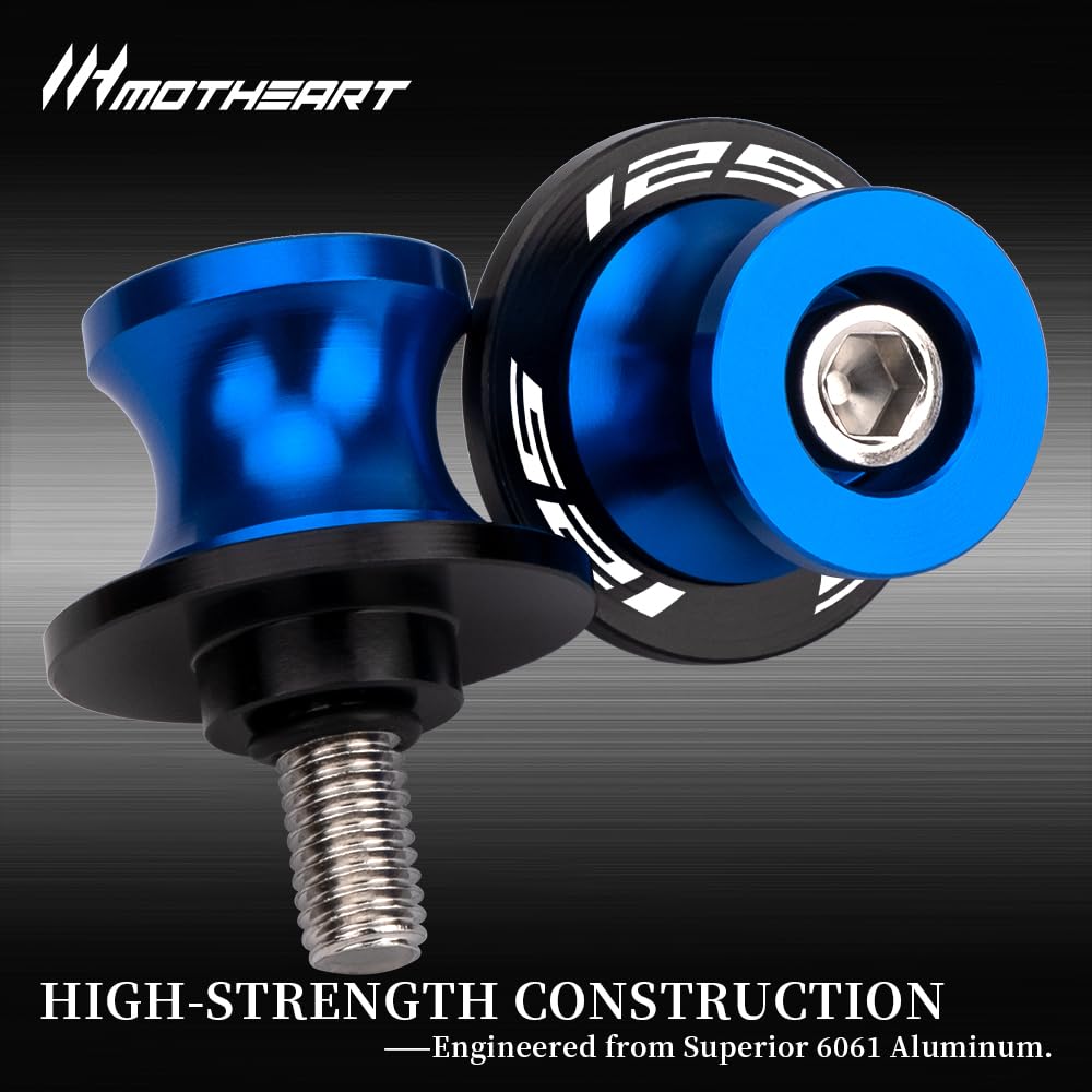 M6 Bobinas de balance para motocicletas para MT-125 2014-2021 NMAX 125 2015-2024 XMAX 125 2006-2018 Deslizador CNC de aluminio para protección y fácil mantenimiento Accesorio (Azul)