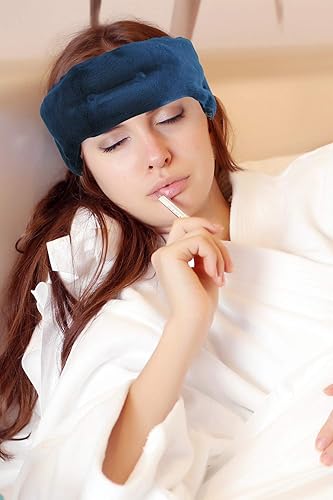 Miniatura 3 de Paquete de hielo para migraña, sinusitis, dolor dental, TMJ Alivio  Máscara de gel de enfriamiento para ojos  Paquete de frío caliente de grado